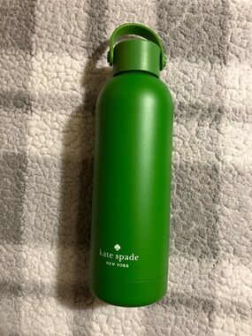 kate spade Green Matte Stainless Water Bottle with Carry Handle